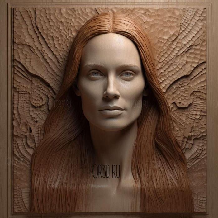 Julianne Moore 2 stl model for CNC